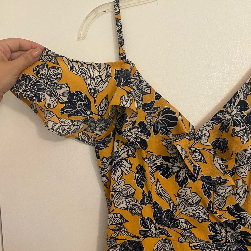High low cold shoulder dress